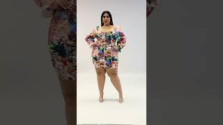 WOW !! beautiful Queen of paradise| plus size women | Party like dress  #trendy #viralshorts