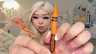 ASMR zooted girl does your makeup with crayons️(realistic)