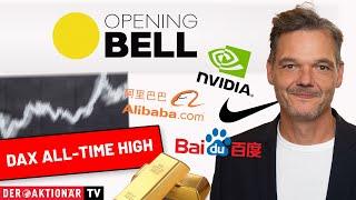 Opening Bell: Gold, Nvidia, ASML, ARM Holdings, LVMH, Intel, Alibaba, Baidu, Nike