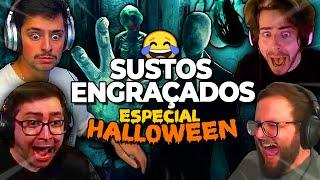 SUSTOS ENGRAÇADOS NAS LIVES - (ESPECIAL HALLOWEEN) 