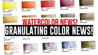 Watercolor News - New Super Granulating Colors & Great News From Schmincke!