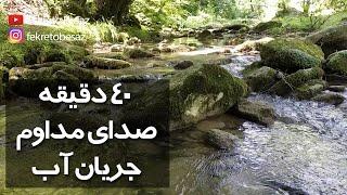 صدای شرشر آب طبیعت | صدای اب رودخانه و جنگل | صدای آب جویبار