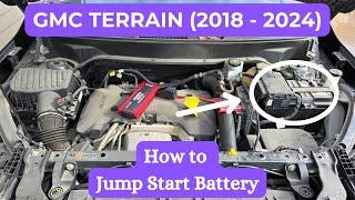 GMC Terrain - HOW TO JUMP START / BOOST THE BATTERY (2018 - 2024)