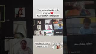 AES Free Weekend ART Workshop  by Susdhruu Arts #teacher_ayeshashaik #ayeshashaikedtech  #aes