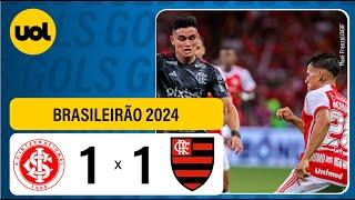 INTERNACIONAL 1 X 1 FLAMENGO  GOLS DO JOGO, VÍDEOS  - BRASILEIRÃO 2024