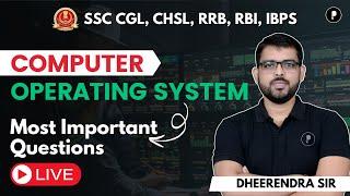 Operating system | Important Questions | SSC CGL , Bank Exams & CHSL by Dheerendra Sir