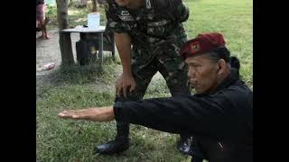 Military History: Master Bobords de la Cerna shows Camp Omar Battlefield to Major Dennis Eclarin