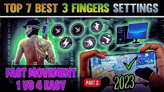 Top 7 Best 3 FINGER Custom Hud Free Fire (MOVMENT+HEADSHOT) Best Custom Hud In FF | MALIK FF | P3