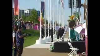 Aixecament de la bandera andorrana a LONDON 2012