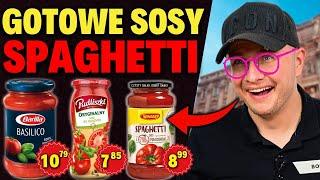 WIELKI TEST GOTOWYCH SOSÓW DO SPAGHETTI - NAJDROŻSZY A KTÓRY NAJLEPSZY?!