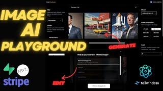 Build a Full Stack AI Image Playground with next.js, tailwindcss, supabase, stripe | full course