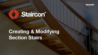 Creating & Modifying a Section Stair in future Staircon