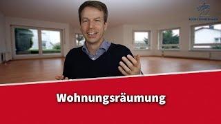 Wohnungsräumung - Welche Möglichkeiten gibt es? | Rechtsanwalt Dr. Achim Zimmermann