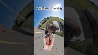 Speed Climbing POV. Cool to show perspective of the new Olympic sport! #speed #climbing #pov #nz