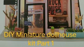 DIY Miniature dollhouse kit (Music Studio)