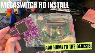 Building the ultimate Sega Genesis with HDMI! Megaswitch HD install guide and demonstration