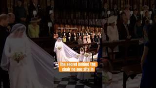 The secret behind the chair no one sits in #royal #queenelizabeth #royalwedding #royalfamily