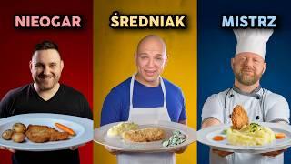 MISTRZ KUCHNI vs ŚREDNIAK vs NIEOGAR robią KOTLET SCHABOWY!