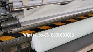 High speed glue lamination kitchen towel tissue paper rewinder machine