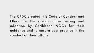CPDC NGO Code of Conduct