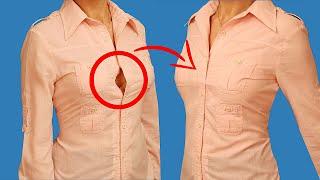 I'll show you a sewing trick - how to prevent the blouse from coming apart at the chest!