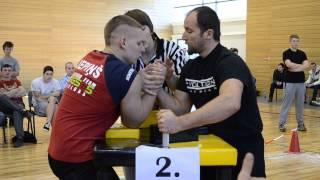 LCH 2014 -Raimonds Liepiņš VS Arthur Dorohoff- RIGHT HAND arm wrestling