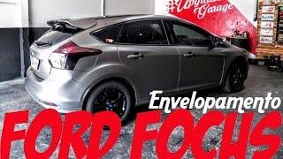 Envelopando Ford Focus grafite fosco satin. UPGRADE GARAGE Envelopamento ;)