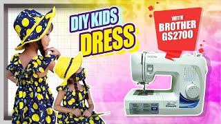 DIY EASY BABY/KIDS DRESS, PERFECT FOR HOLIDAY GIFTS | TUTORIAL | BROTHER GS2700 | JHEN PANIZARES