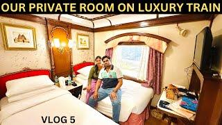 Our Private Room in LUXURIOUS GOLDEN CHARIOT TRAIN for 5 Days | India's Most Expensive Train Tour