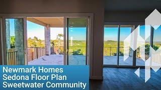 Newmark Homes Sedona Floor Plan with Downtown Austin views in Sweetwater community | Home with views