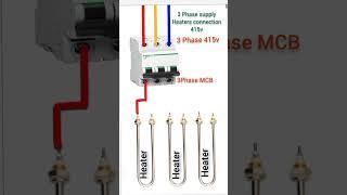 3 Phase supply heater  Element connection