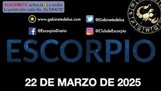 Horóscopo Diario - Escorpio - 22 de Marzo de 2025.