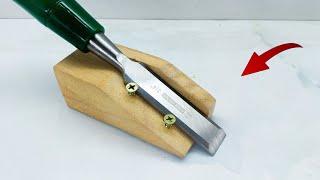 Sharp razor!! How to sharpen a chisel as sharp as a razor