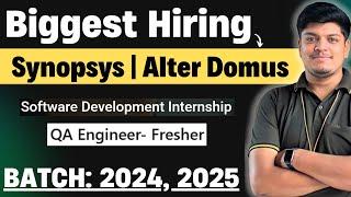 Finally Synopsys, Alter Domus Hiring Announced | Off Campus Drive 2025, 2024 BATCH