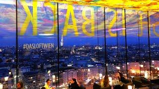 Breath taking view of Vienna from SO Vienna with amazing 3 course dinner #Shorts