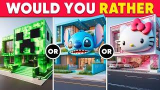 Would You Rather...? Build Your LUXURY Dream House  Daily Quiz