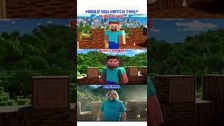 Which remake would you watch? Minecraft Movie Animated Remake Comparison #minecraft #animation