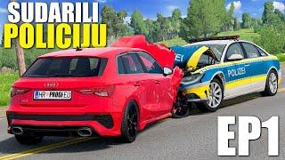 POLICIJU SAM UDARIO SA AUDI R6 ! * jedva preživio * | BeamNG | REALISTICNI SUDARI | Ep1