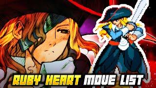 RUBY HEART MOVE LIST - Marvel vs. Capcom 2: New Age of Heroes (MvC2)