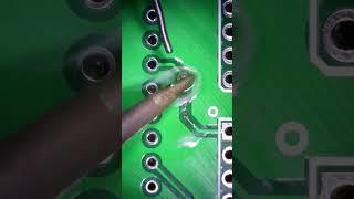 Trace repair part 46 #electronics #electronicsrepair #repair #repairs #ic #satisfyingvideo