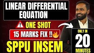 Linear Differential Equation|SPPU INSEM|One Shot|Pradeep Giri Sir