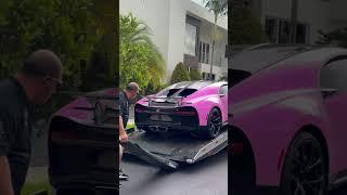 BUGATTI Chiron arrival in Pink @fxalexg__