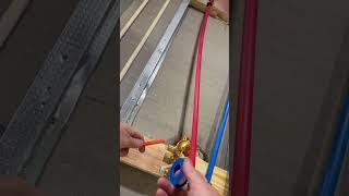 How to wrap teflon tape in tight areas with a pencil.   Patrick the 5th Gen.  Plumber