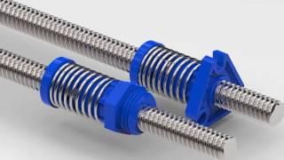 Axial Anti-Backlash Lead Screw Nuts - Helix Linear