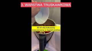 Zdrowy tort kokosowo-truskawkowy. Bez cukru, bez glutenu, bez nabiału i jaj.  Przepis na Thermomix.