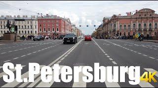 Driving in St Petersburg, Russia 4k 60fps