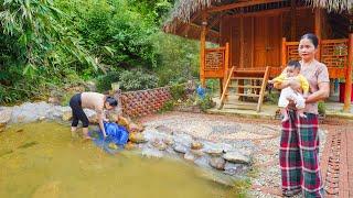 Build a Dam to Block the Flow and Repair the Water Pipeline to Supply Water to the Fish Farm