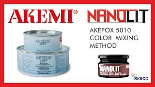 Akepox 5010 color mixing method | Nanolit Epoxy base color quality check | Epoxy gel for marble .