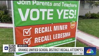 Voters attempt to recall Orange Unified School District board members