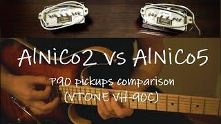 AlNiCo2 vs AlNiCo5 P90 pickups comparison | VTONE VH-90C | Cort G290 FAT